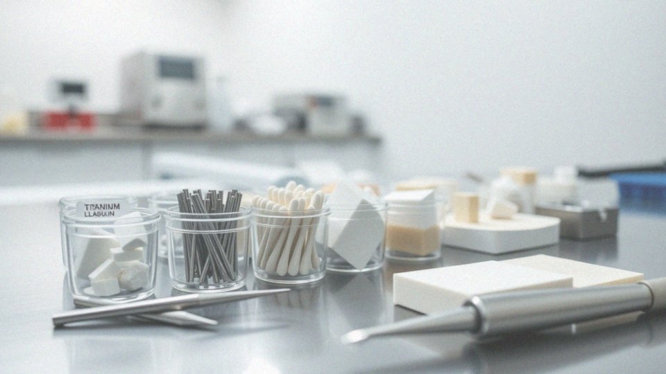 Jakie materiały są używane do produkcji koron i implantów?