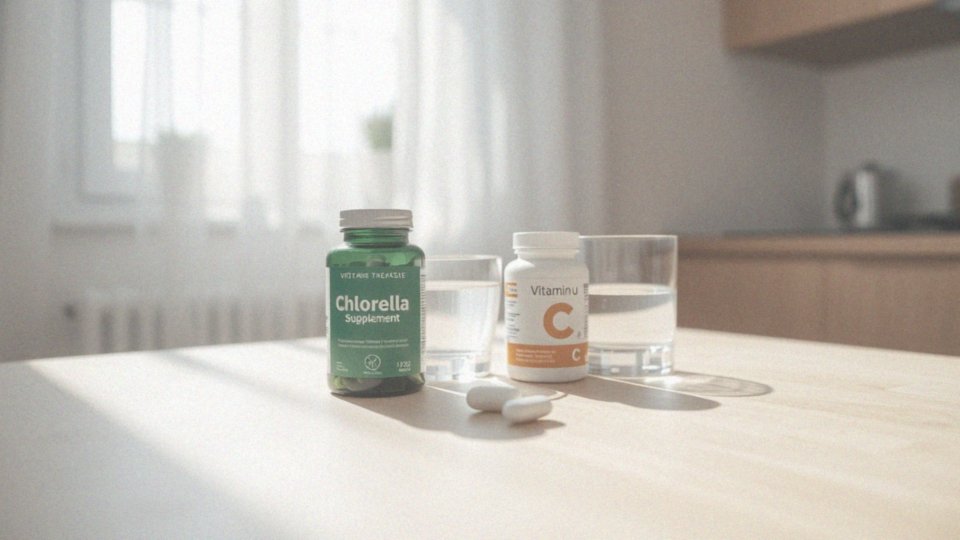 Jakie interakcje ma chlorella z witaminą C?